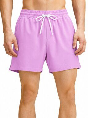 LULULEMON NWOT Pool Shorts Swim Trunks Classic Fit Beach Purple Mens Medium x 5”